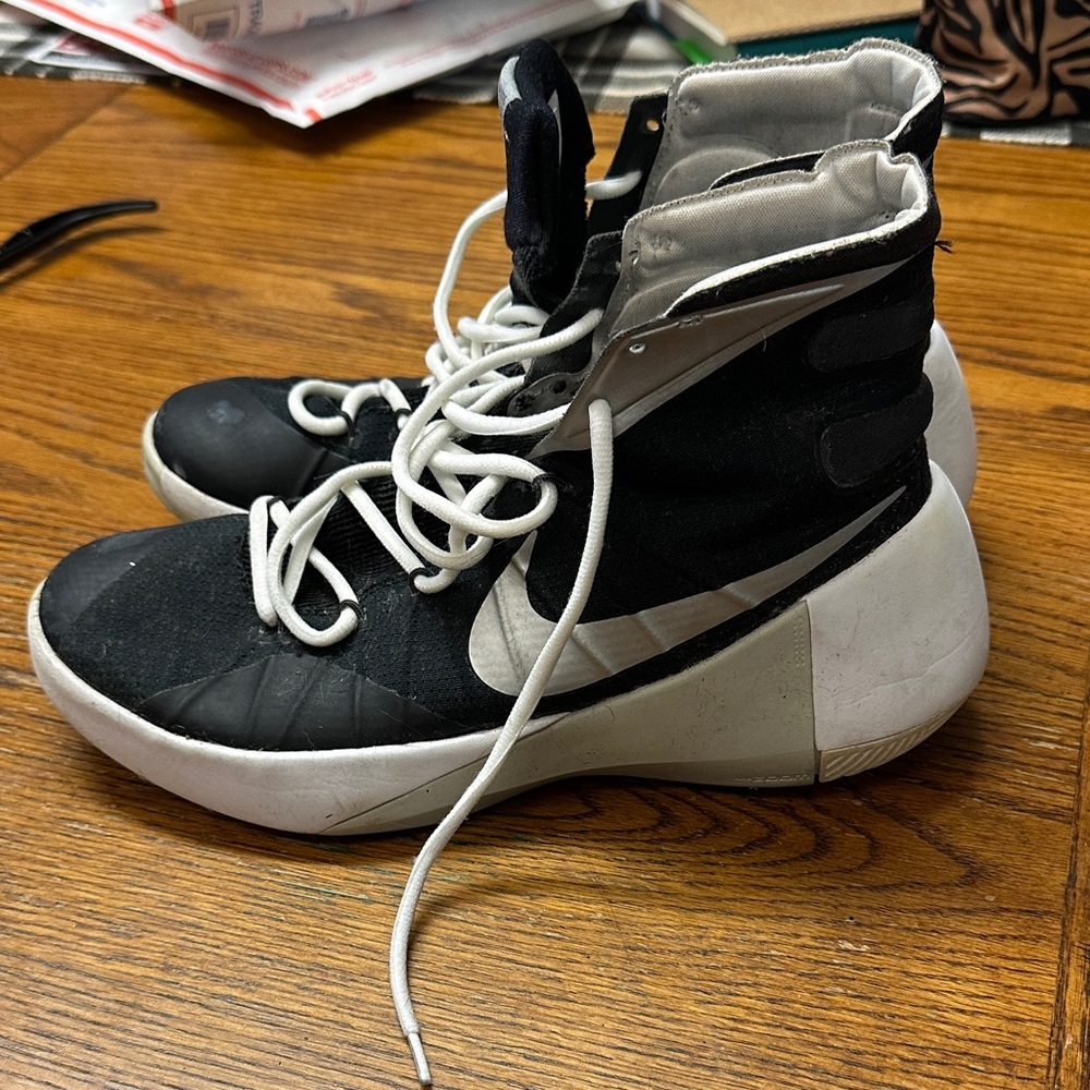Nike High-Top Black and White Athletic Shoes